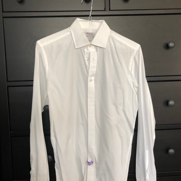TM Lewin Other - TM Lewin men dress white cotton shirt double cuff